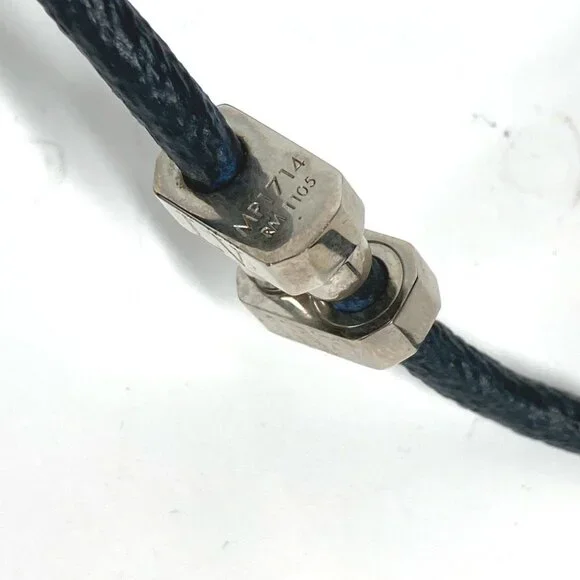 LOUIS VUITTON Blue Monogram Canvas Necklace